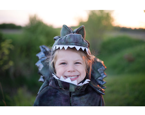 Disfraz capa Grandasaurus Dilophosaurus con garras - Great Pretenders