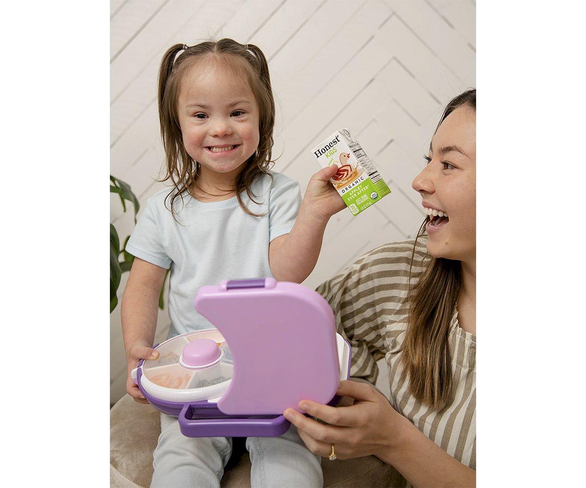 Caja de Almuerzo Spinner 2 in 1 Lunchox Grape Purple - GöBe