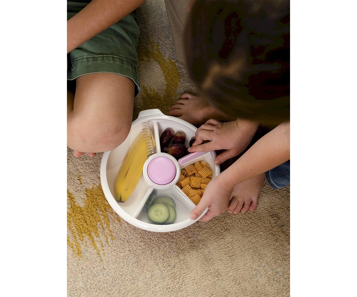 Caja de Almuerzo Grande Snack Spinner Slide con Hoja Pegatinas Taro Purple - GöBe