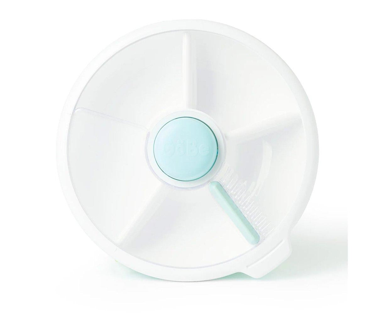 Caja de Almuerzo Grande Snack Spinner Slide con Hoja Pegatinas Macaron Blue - GöBe