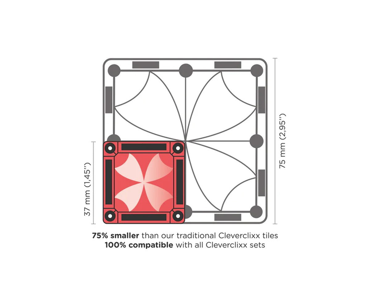 Pack Mini Tiles Intense 28 piezas Cleverclixx