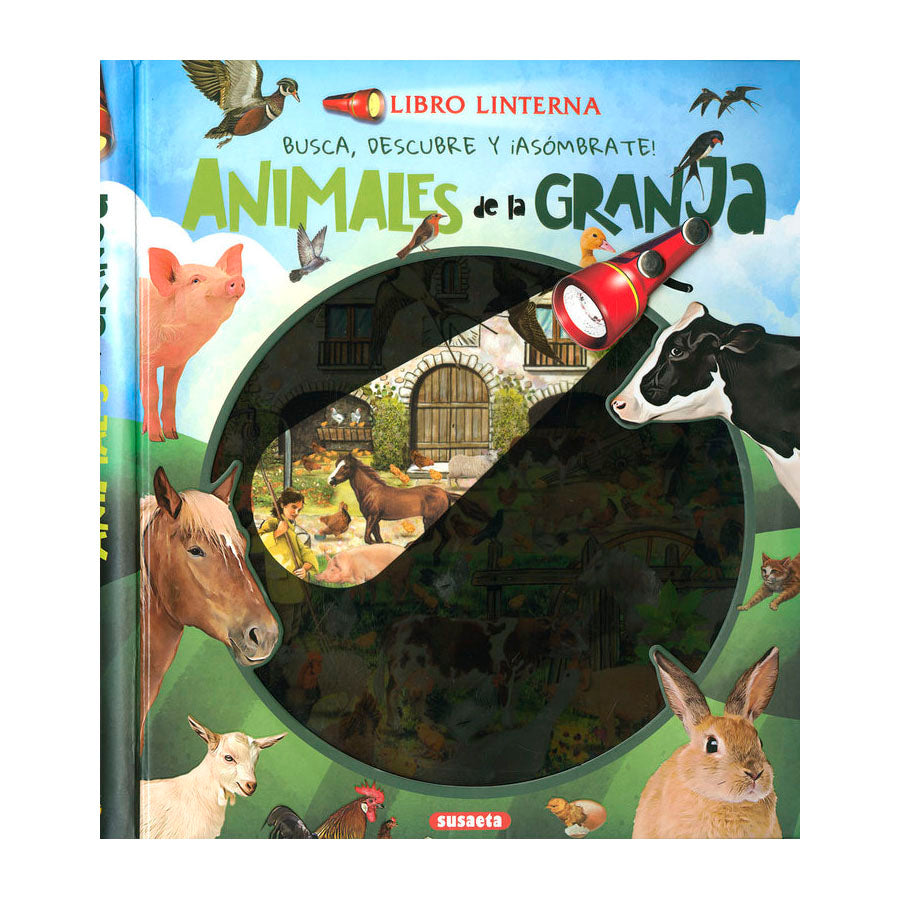 Libro linterna. Animales de la granja