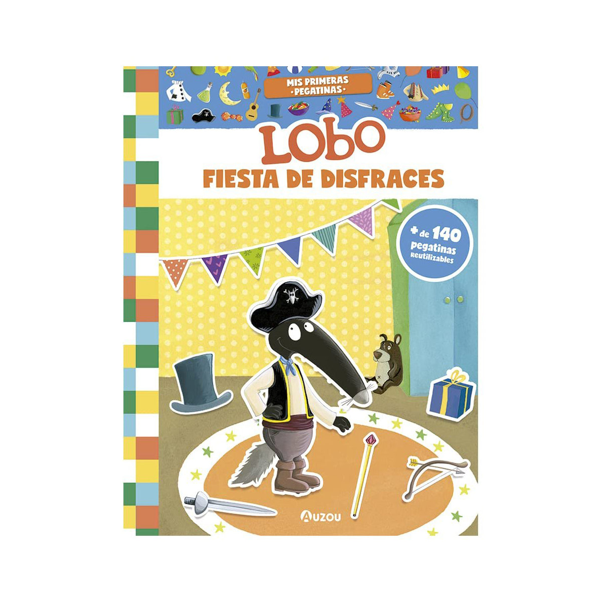 Mis primeras pegatinas - Lobo. Fiesta de disfraces