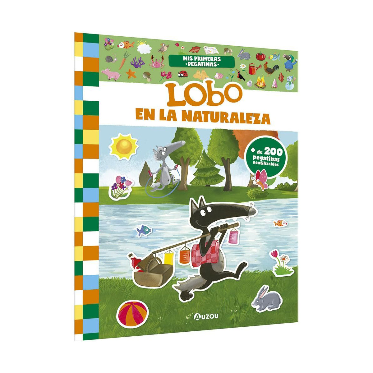 Mis primeras pegatinas - Lobo en la naturaleza