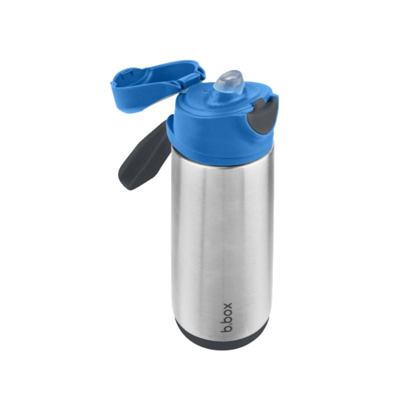 Botella térmica con boquilla y asa Blue Slate b.box