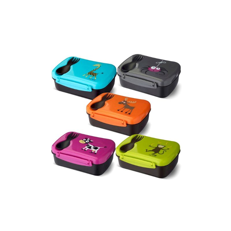 Caja de Almuerzo N'ice Box Kids Araña Grey