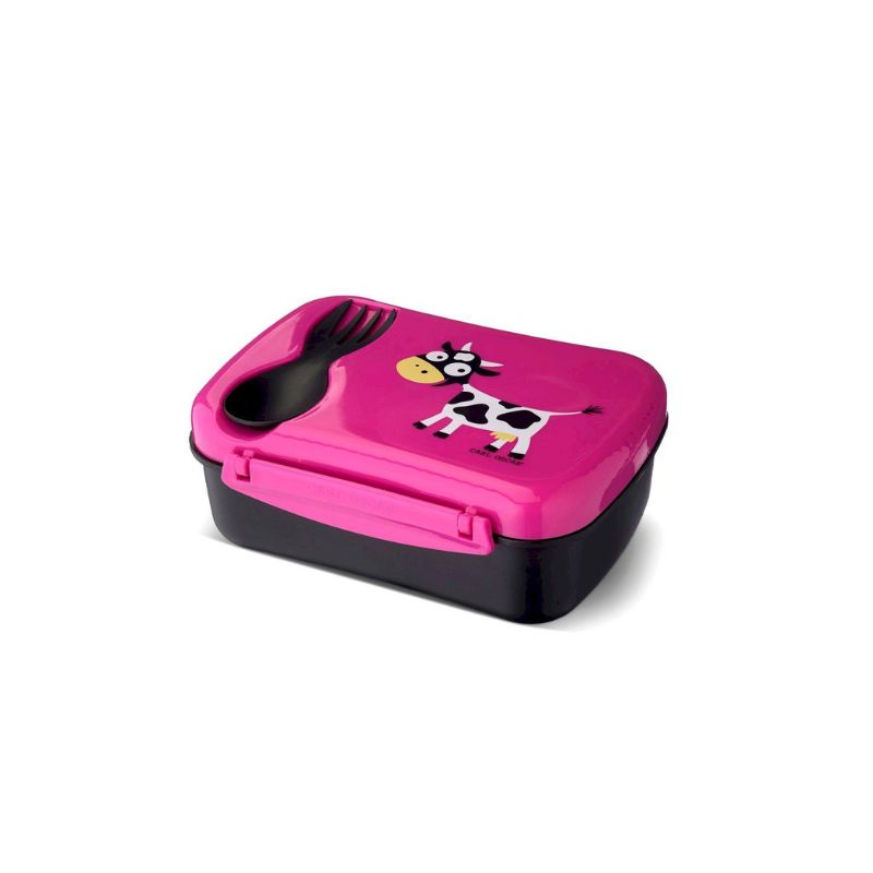Caja de Almuerzo N'ice Box Kids Vaca Purple