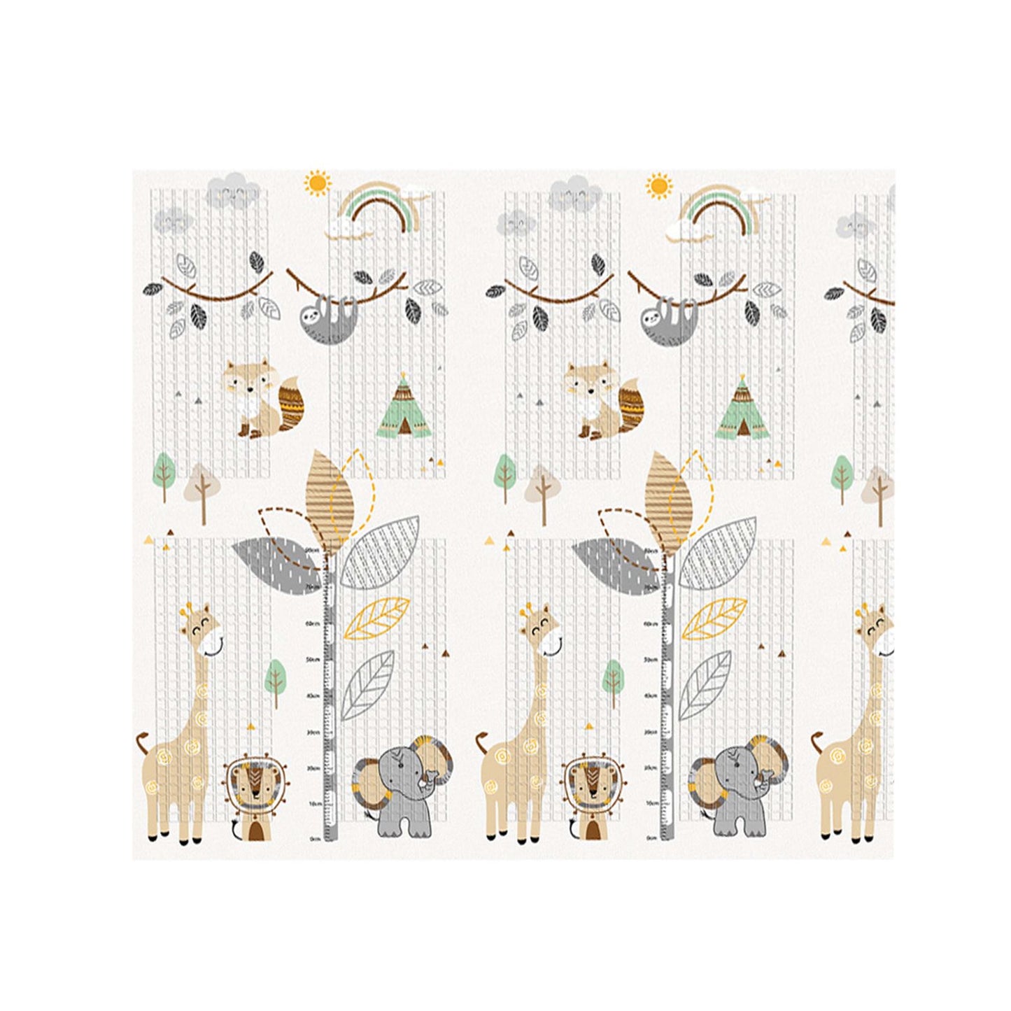 Alfombra de juegos bebé reversible 180x200x1,5cm MS - Fancy Elefante