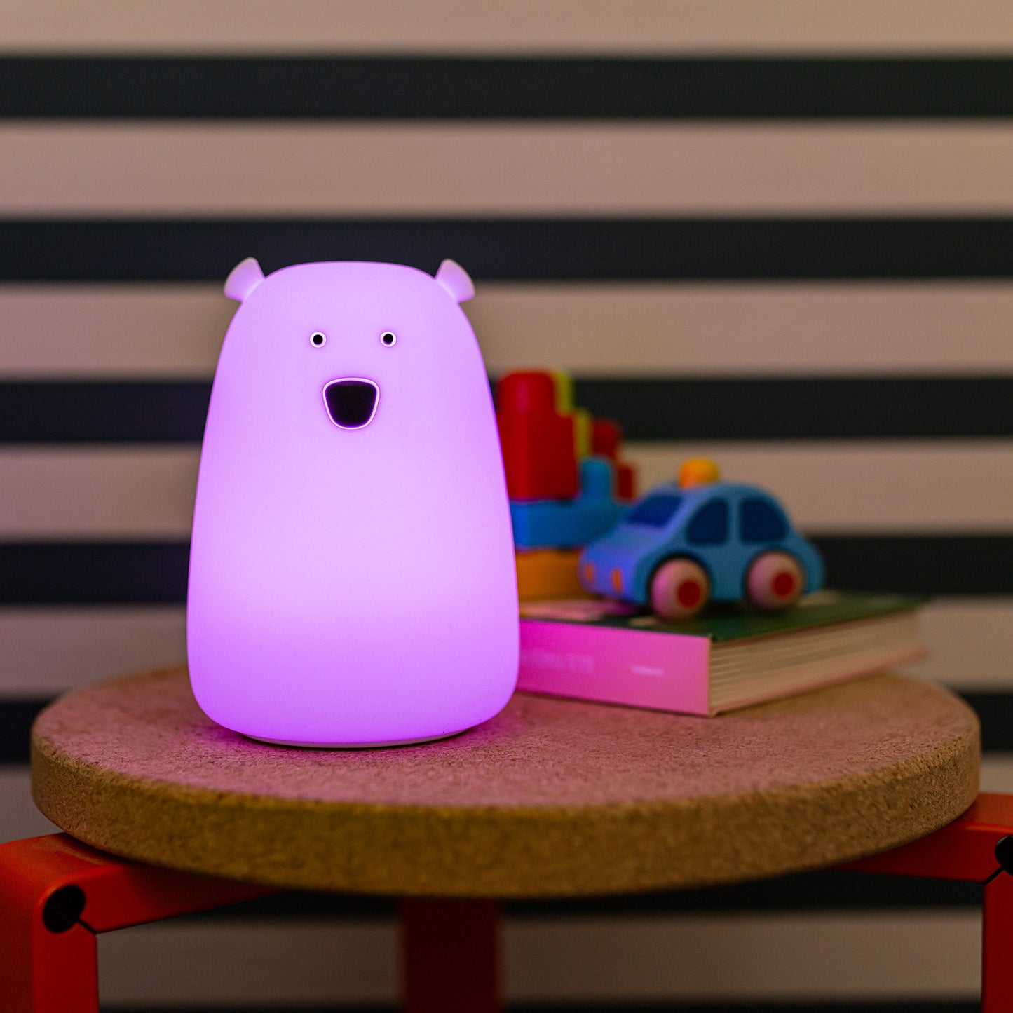 Lámpara de Silicona con mando Oso blanco - LittLe L