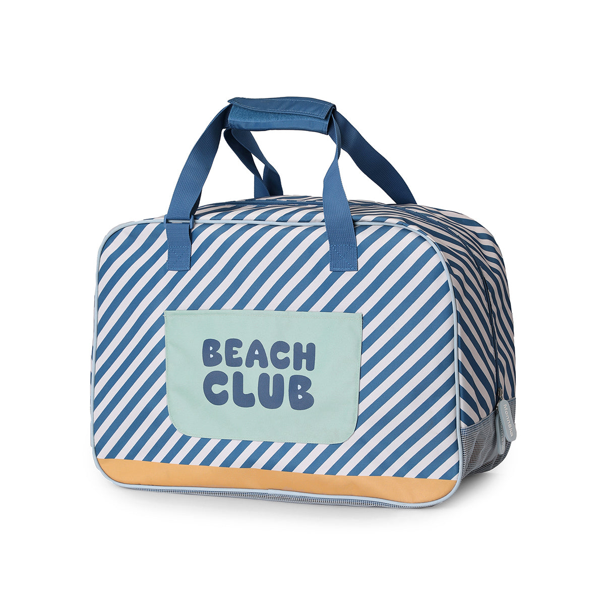 Bolso de Playa con Rejilla Monnëka Tutete - Stripes Blues & Beyond