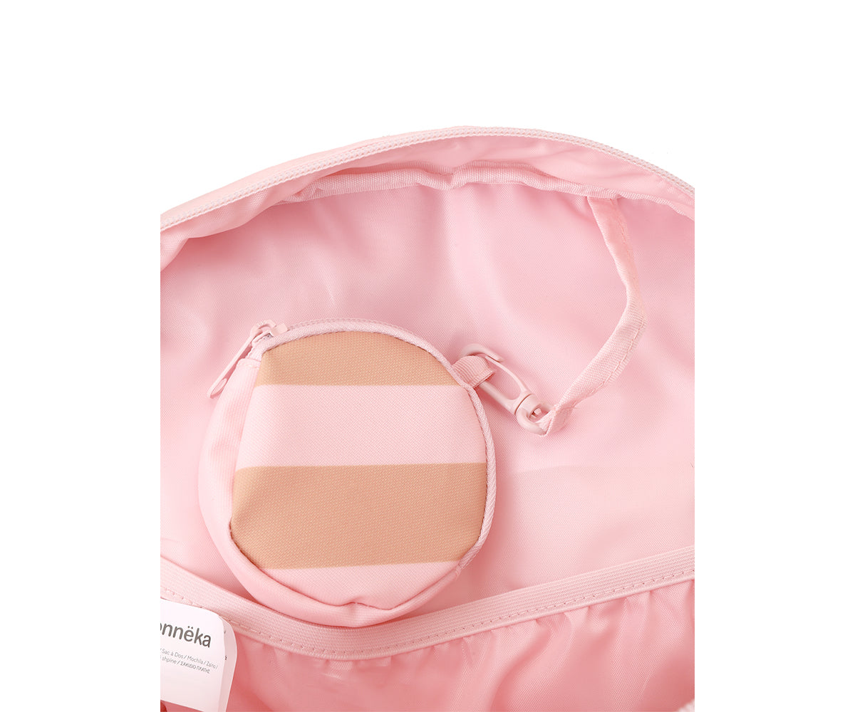 Mochila Scout Stripes Pink Monnëka - Tutete