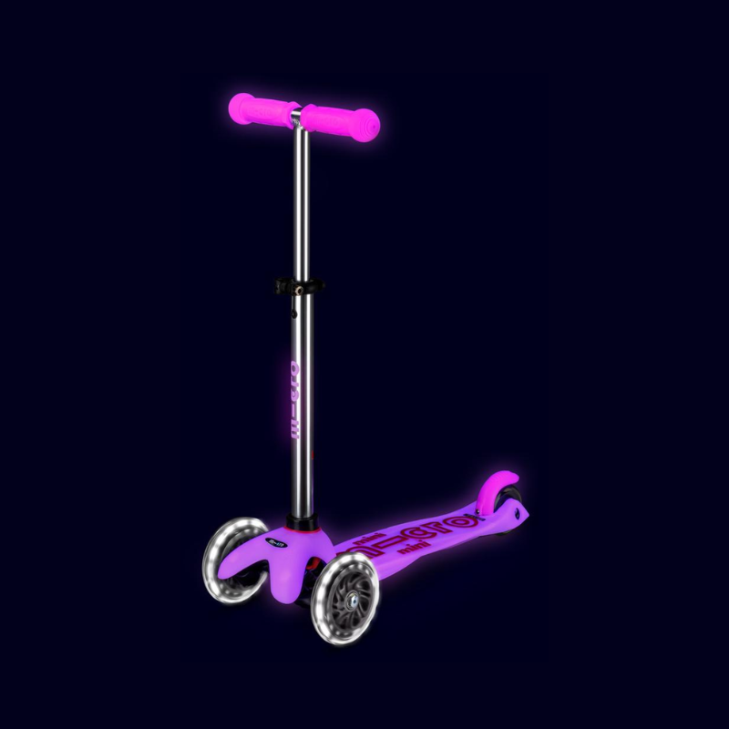 Patinete Micro mini Delux Glow Led Rosa