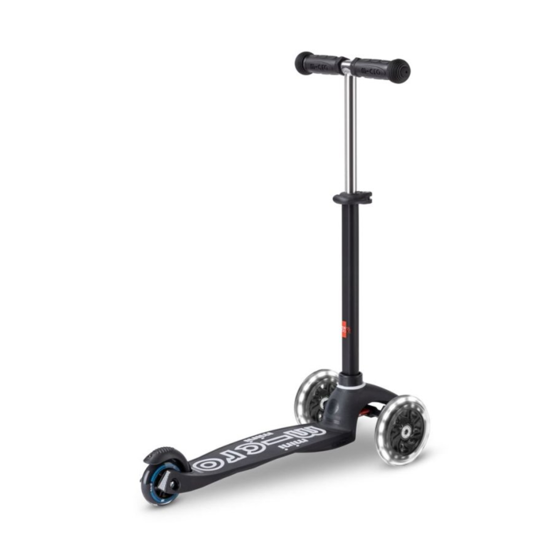 Patinete Micro mini Deluxe Led Negro