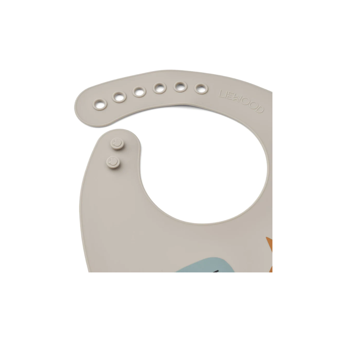 Pack 2 baberos silicona Tilda Liewood Monster Mist