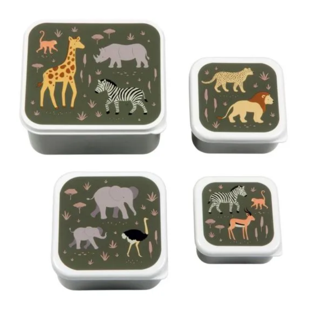 Set cajas almuerzo - A Little Lovely Company Savanna