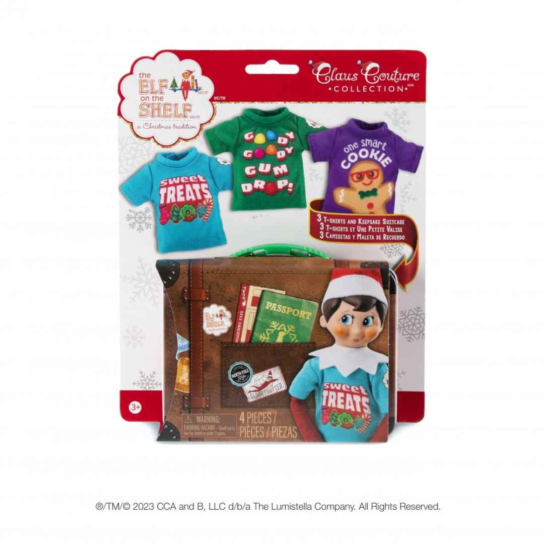 The Elf on the Shelf: Accesorios, Camiseta y Maleta de Recuerdos