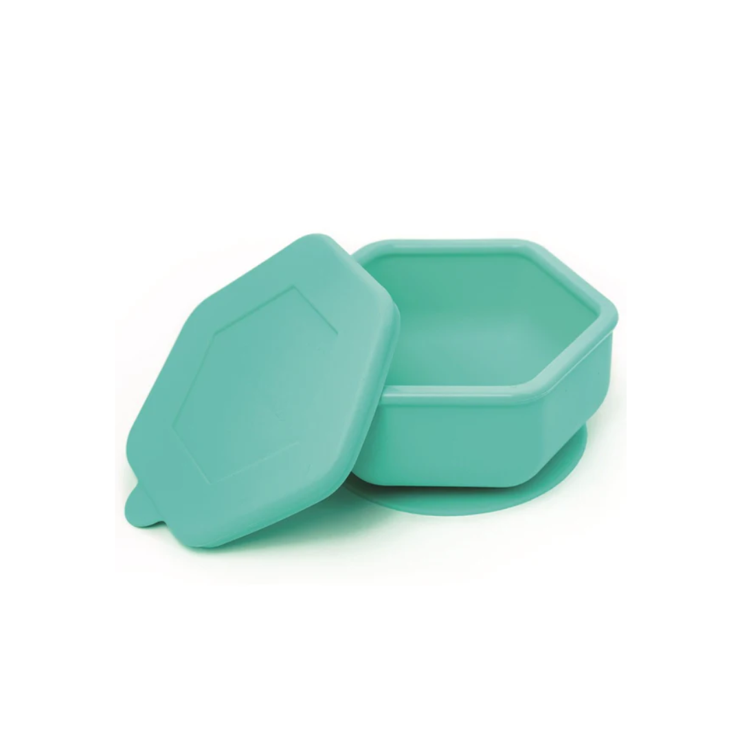 Bol Silicona + Tapa y Ventosa Mint - Tiny Twinkle