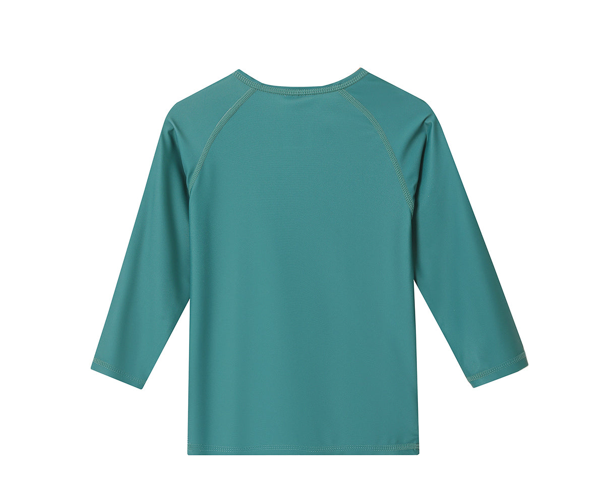 Camiseta Protección Solar manga larga Monnëka Tutete - Whale Teal
