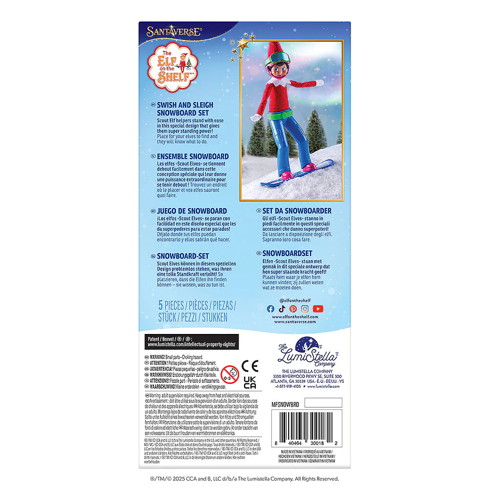 The Elf on the Shelf. Vestuario Magic Freeze, Snowboarder