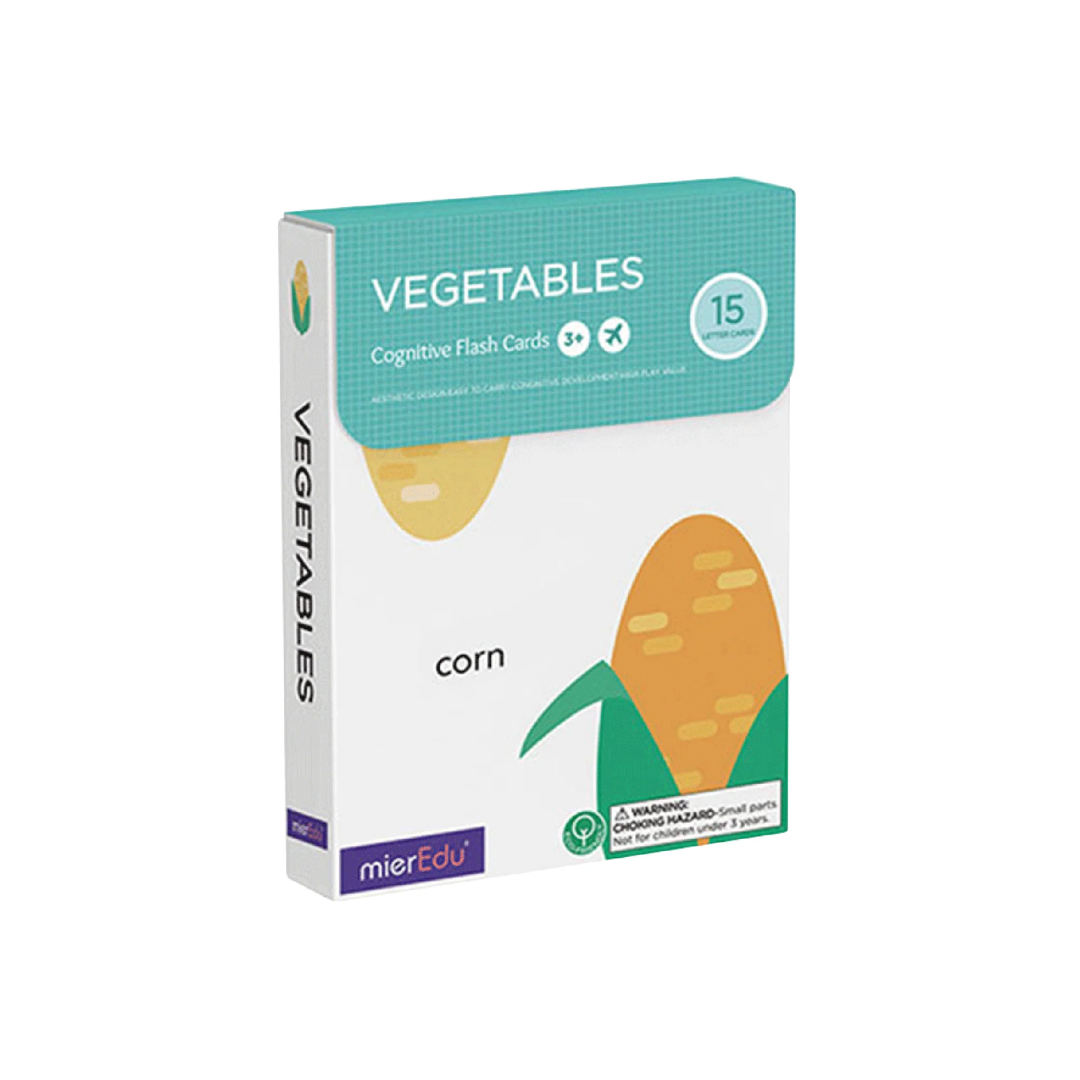 Cognitive Flash Cards Vegetales MierEdu