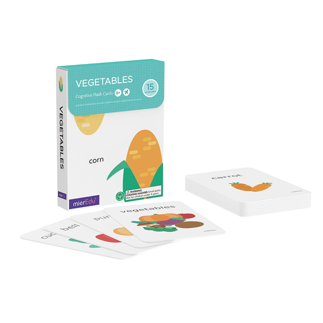 Cognitive Flash Cards Vegetales MierEdu