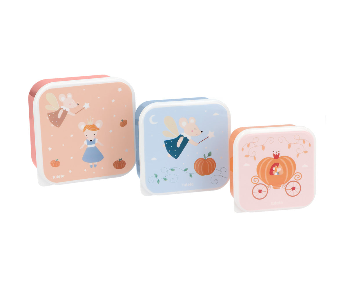 Set 3 cajas almuerzo Tutete Mouse Fairies