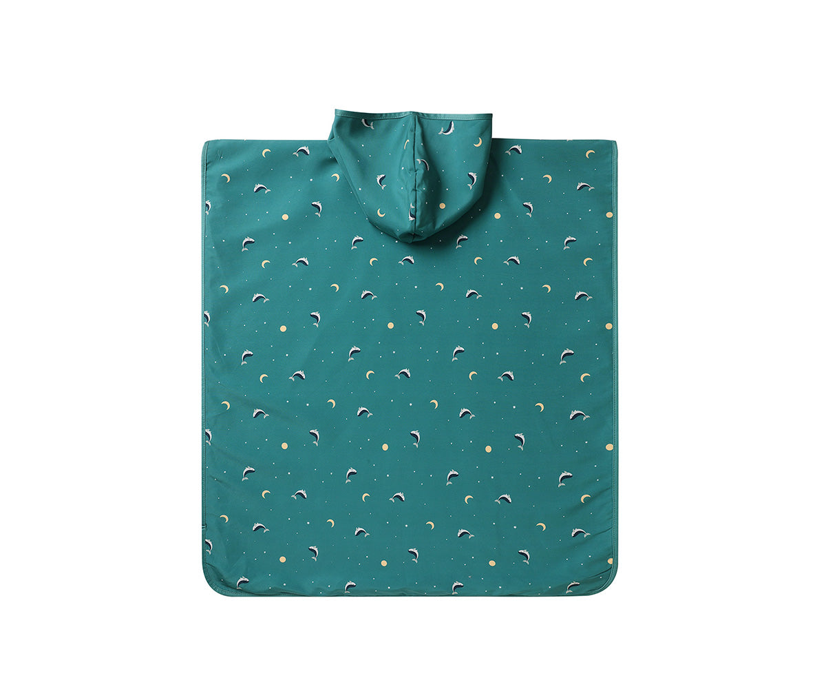 Poncho de Playa Monnëka Tutete - Whale Teal
