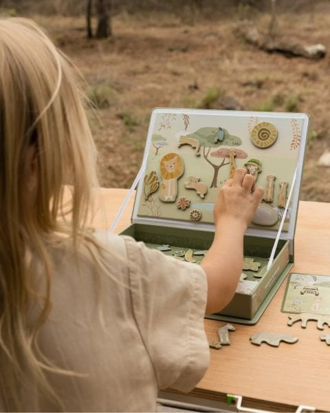 Tablero magnético Little Dutch - Safari Friends