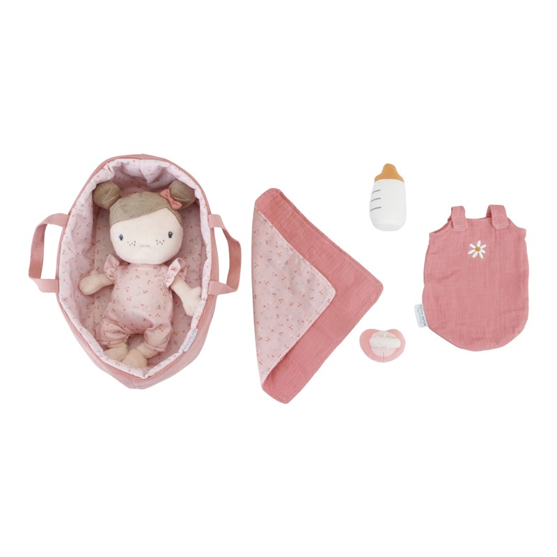 Bebé Rosa con capazo Little Dutch