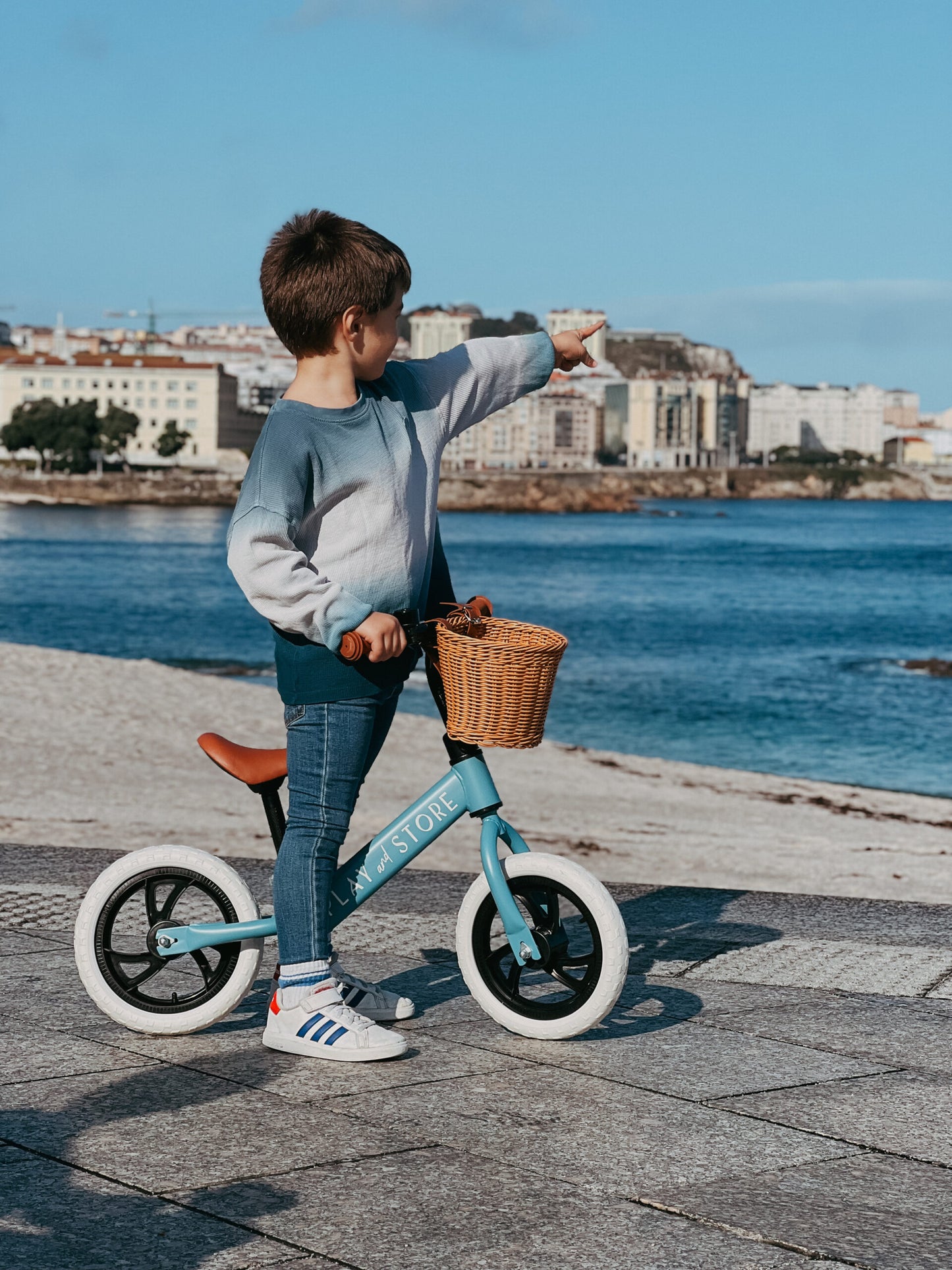 Bici sin pedales Play and Store - Premium Blue