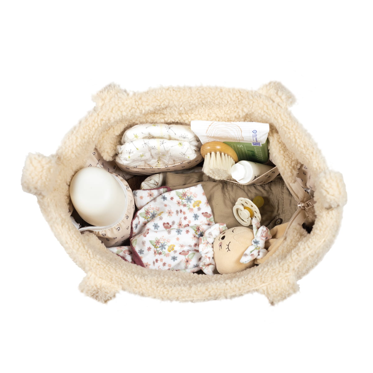 Bolsa canastilla Pasito a Pasito - Teddy Paddington Beige
