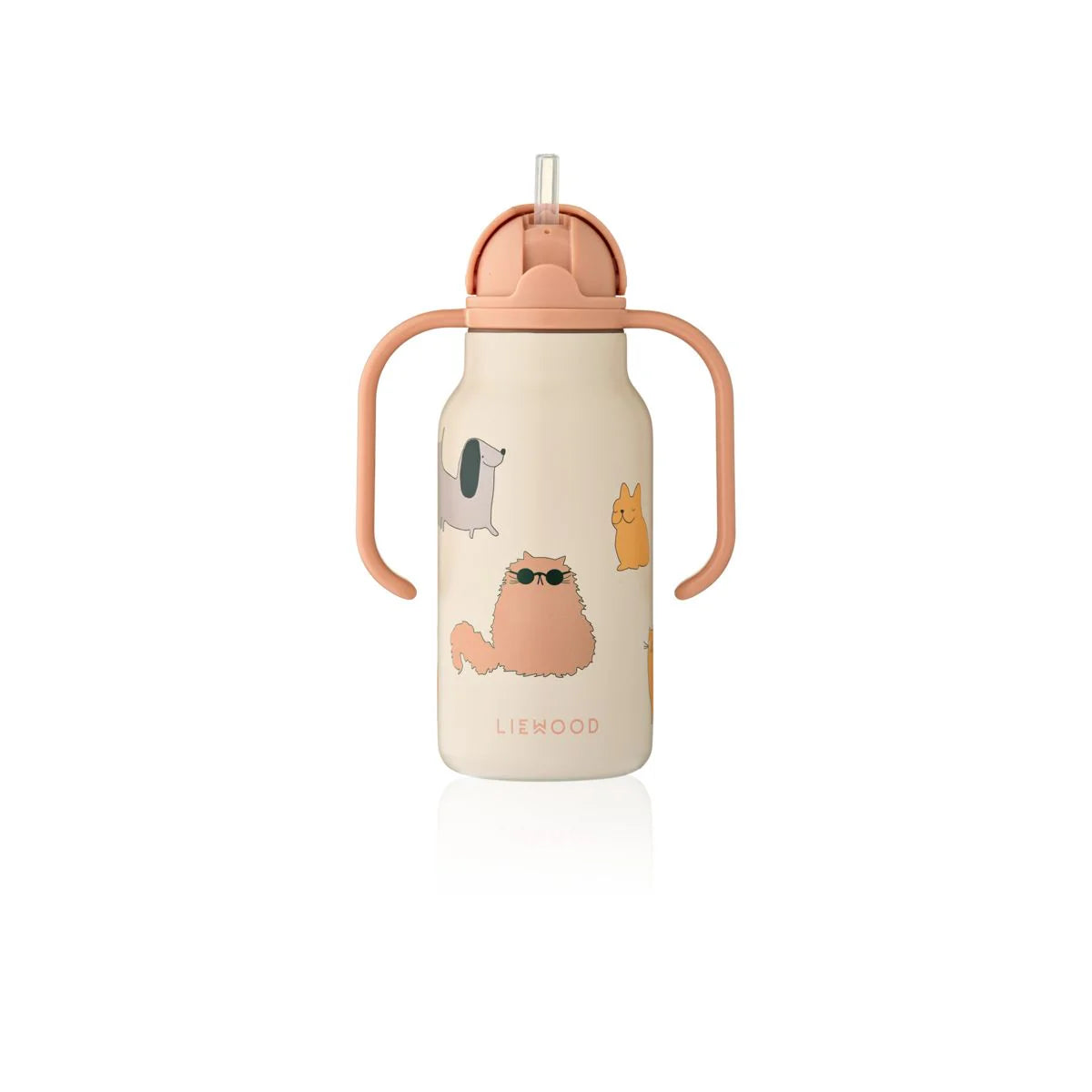 Botella térmica Kimmie 250ml Liewood - Cats and Dogs / Sandy