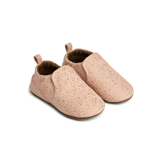 Zapatos Eliot Leather Slipper - Liewood- Splash Dots Pale Tuscany