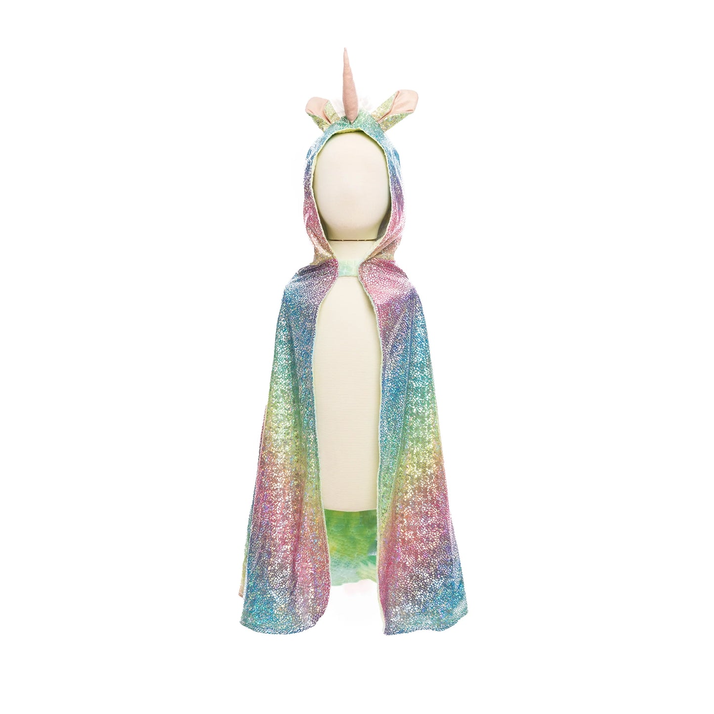 Disfraz capa reversible unicornio dragón arcoíris - Great Pretenders