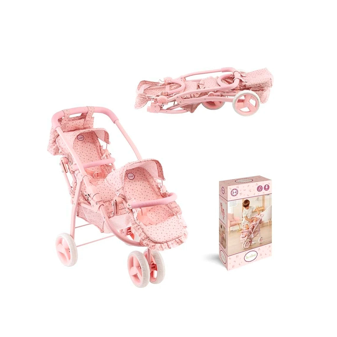 Carro gemelar para bebé La Oliva - La Nina