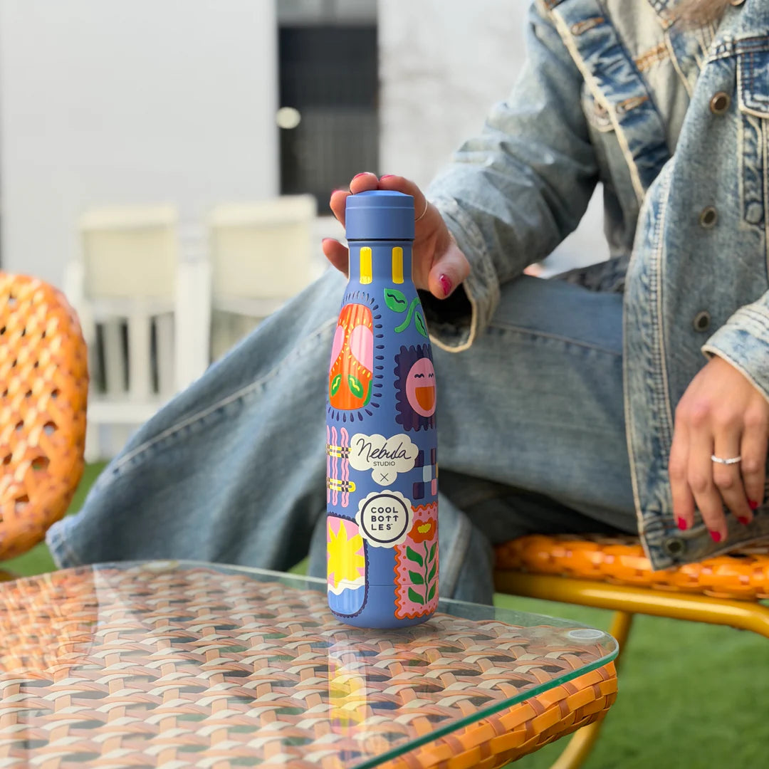 Botella acero inoxidable térmica 500ml Cool Bottles Xclusive Nébula - Patch Zone