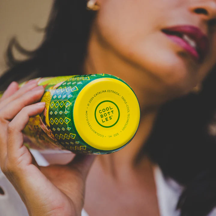 Botella acero inoxidable térmica 500ml Cool Bottles XCLUSIVE - Catalina Estrada - Mystical Lions