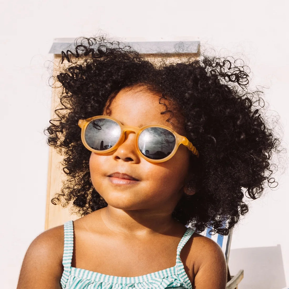 Gafas de Sol OLIVIO & CO - Oval Vacation Yellow