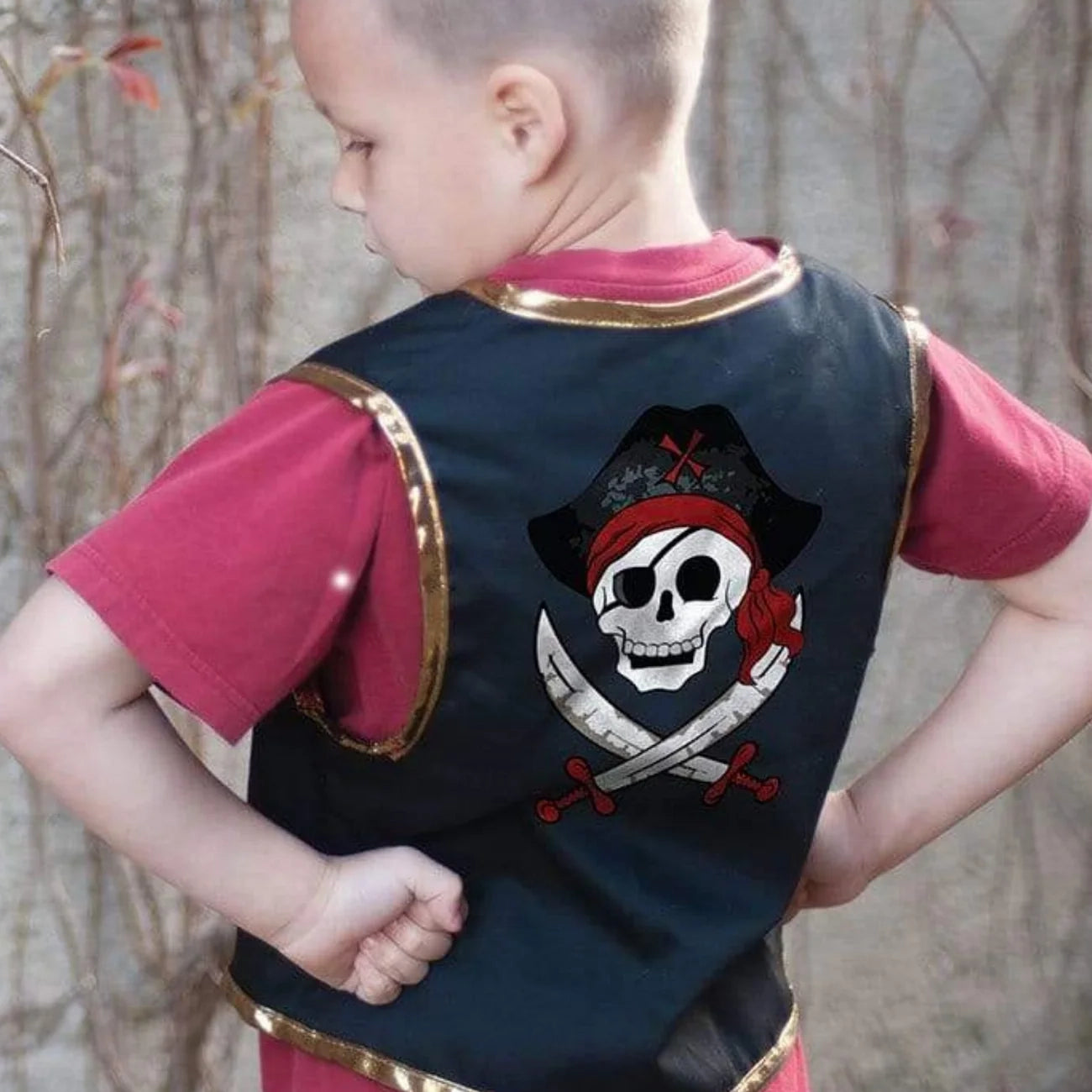 Disfraz chaleco pirata y parche - Great Pretenders
