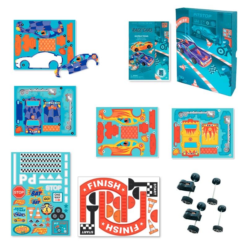 Set crea tu box con coches de carreras - BOX CANDIY