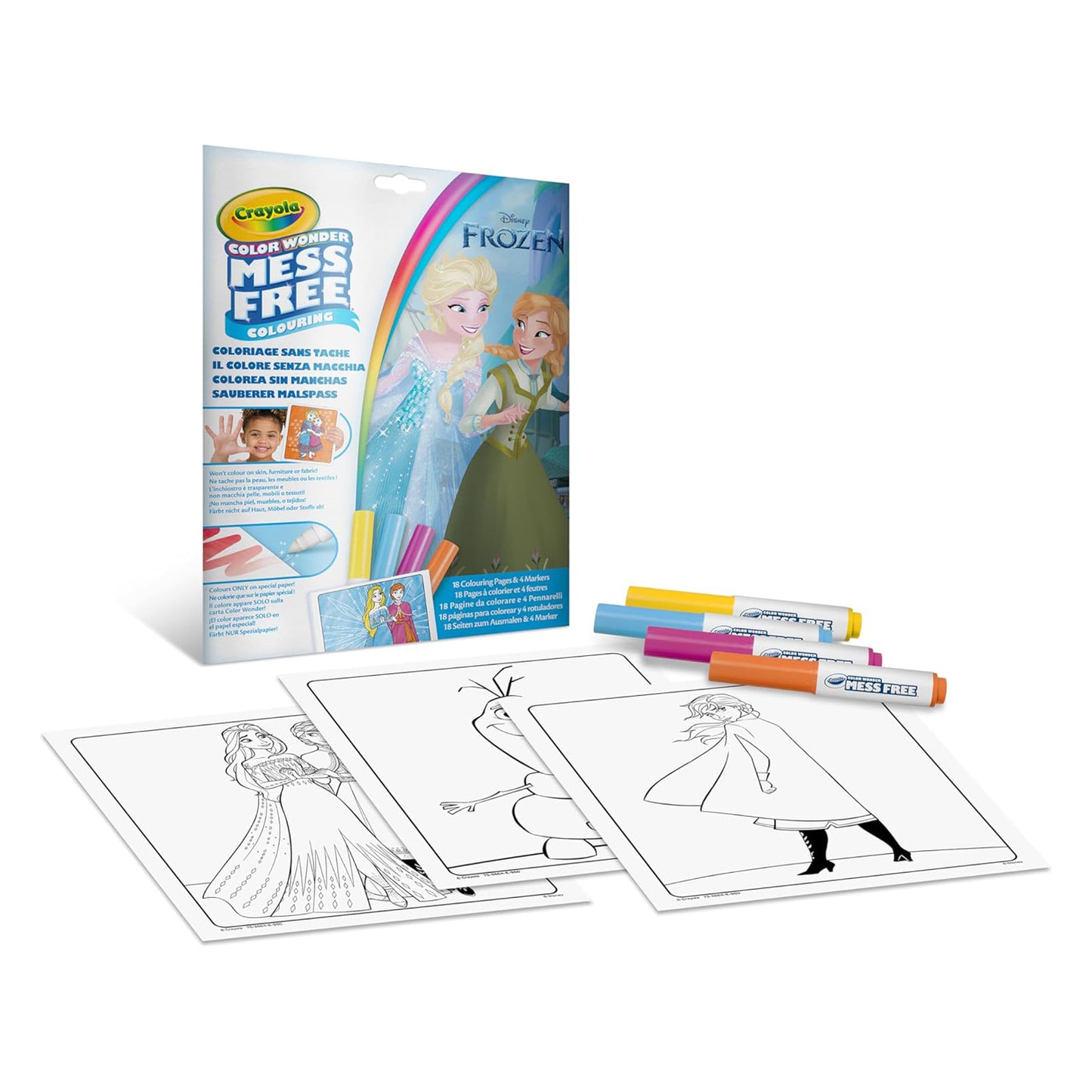 Colorea sin manchas Frozen - Crayola