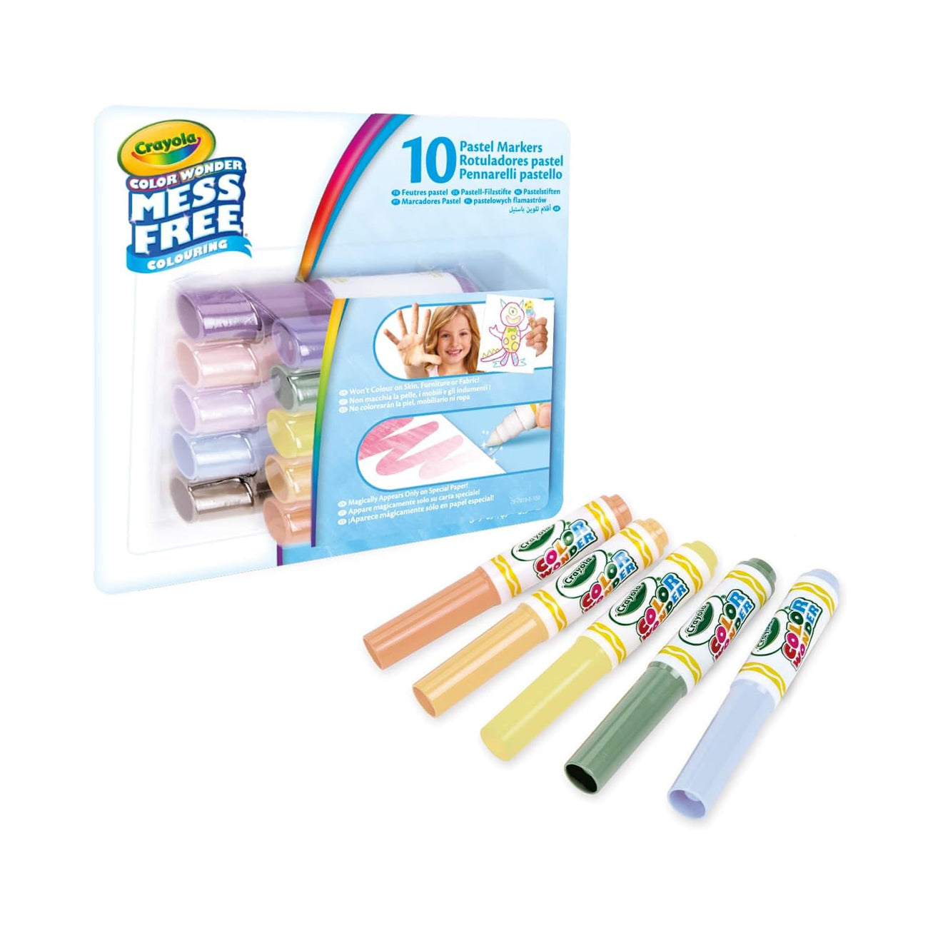 10 rotuladores pastel Color Wonder - Crayola