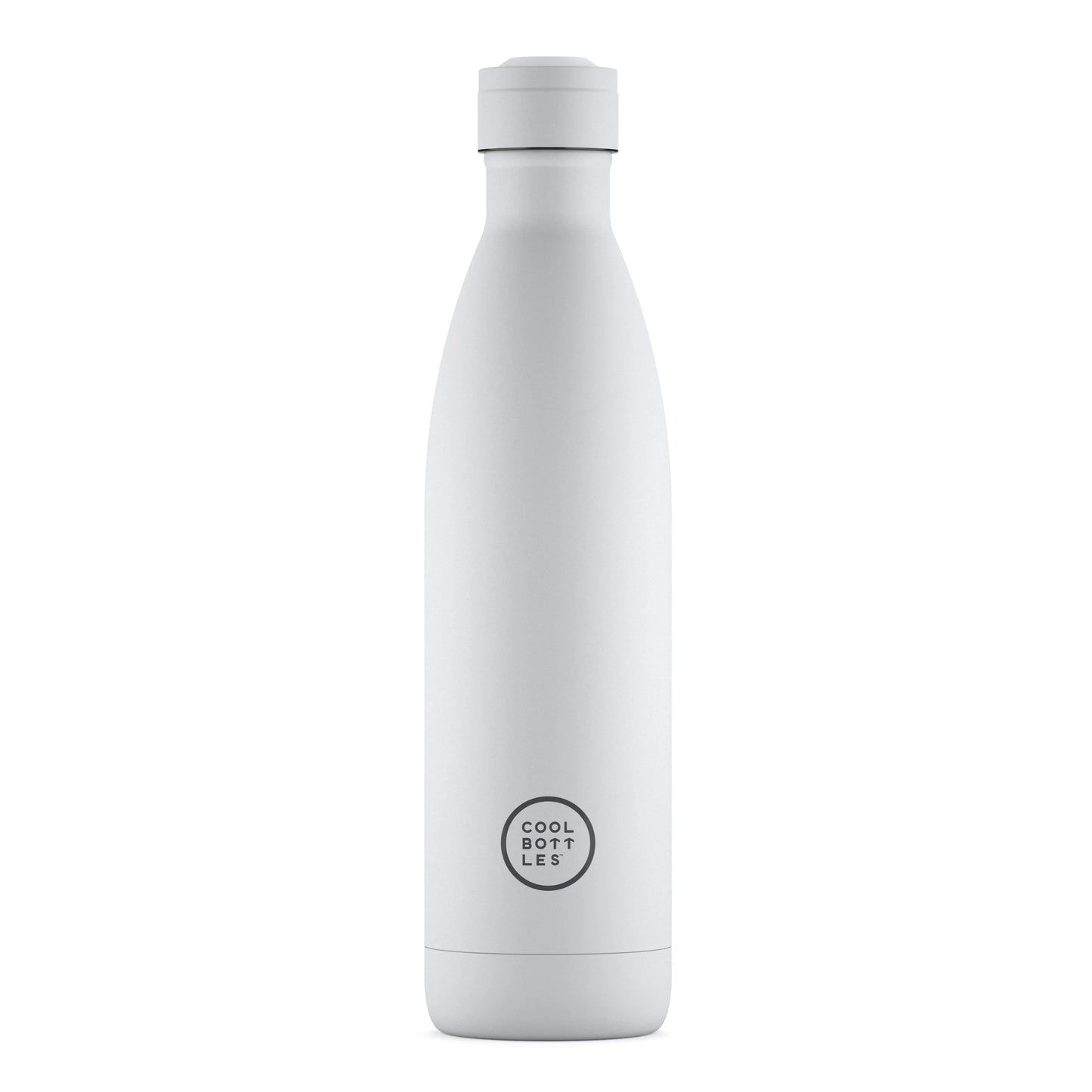 Botella acero inoxidable térmica 750ml Cool Bottles Mono White