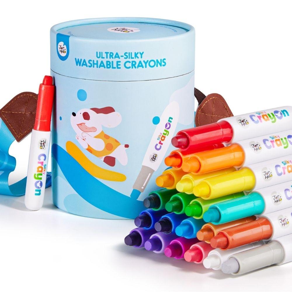 Crayones lavables ultra suaves - 24 unidades Jar Meló