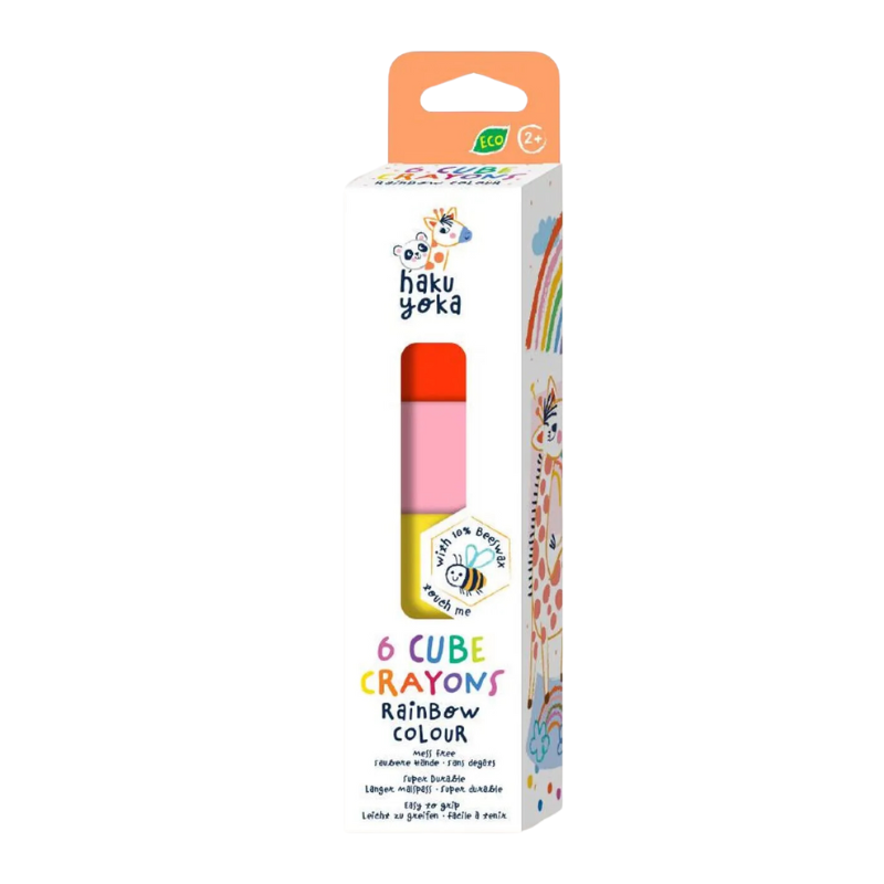 6 Crayones en cubo Haku Yoka
