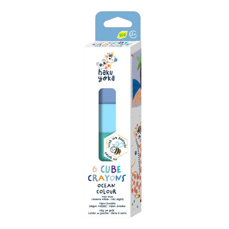 6 Crayones en cubo Haku Yoka