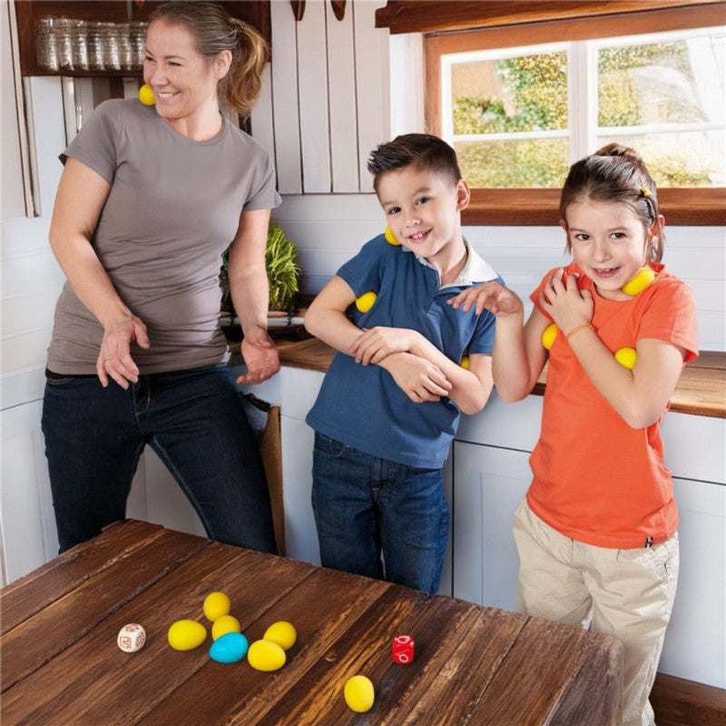 Danza del huevo, Juego de equilibrio y movimiento - Haba