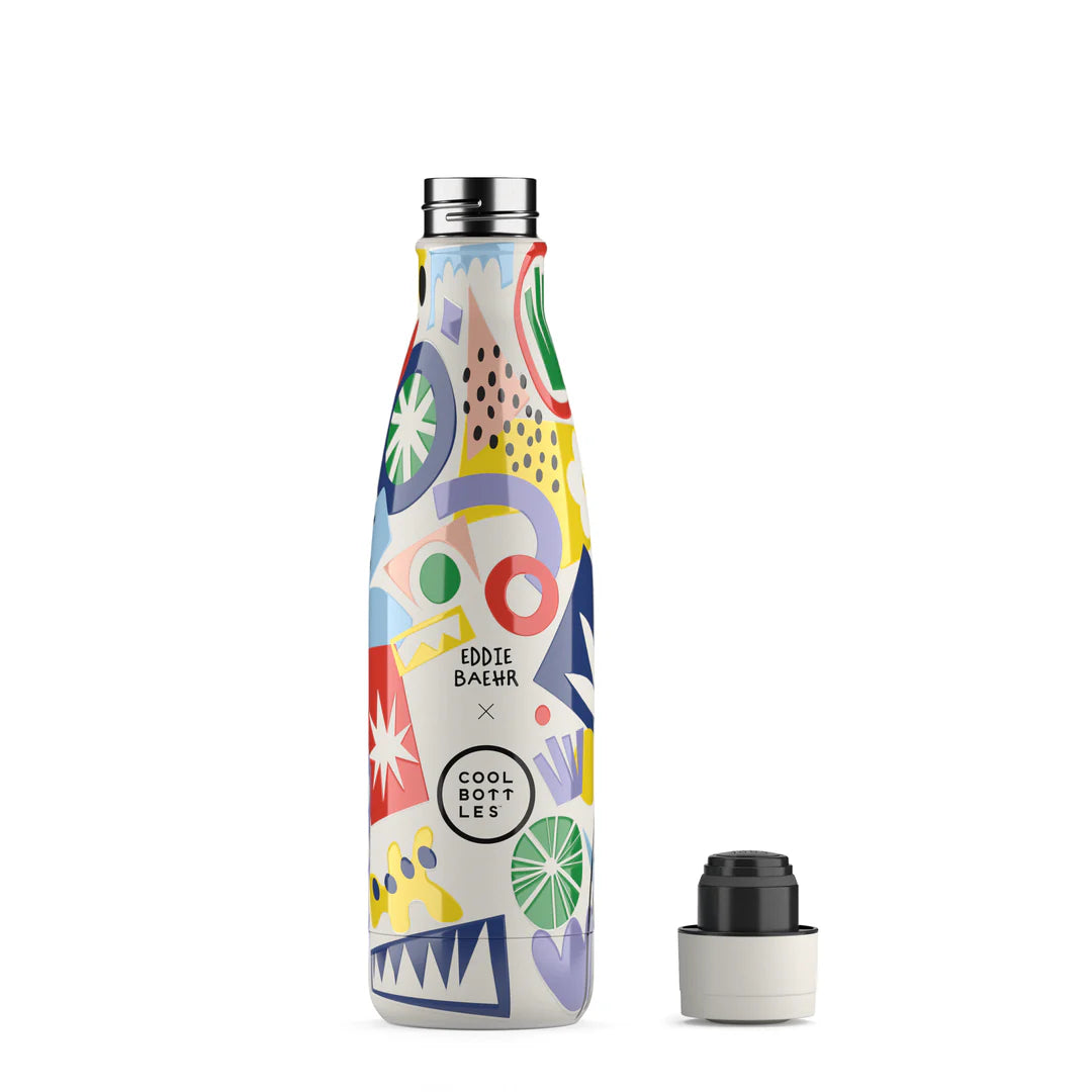 Botella acero inoxidable térmica 500ml Cool Bottles XCLUSIVE - Eddie Baehr - Electric Garden