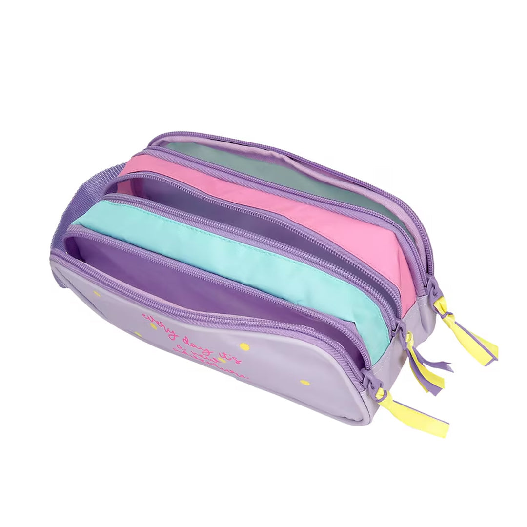 Estuche con 3 compartimentos Joumma Bags - New adventures