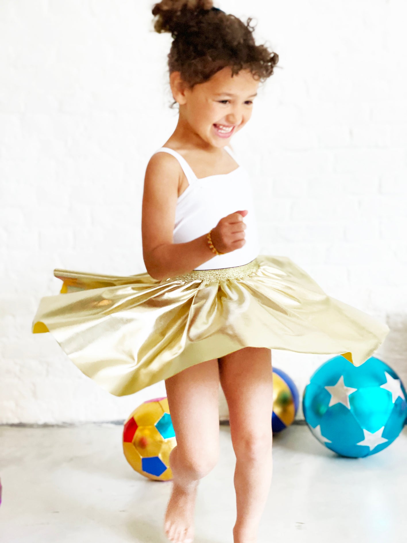 Falda Ratatam - Funky dorada